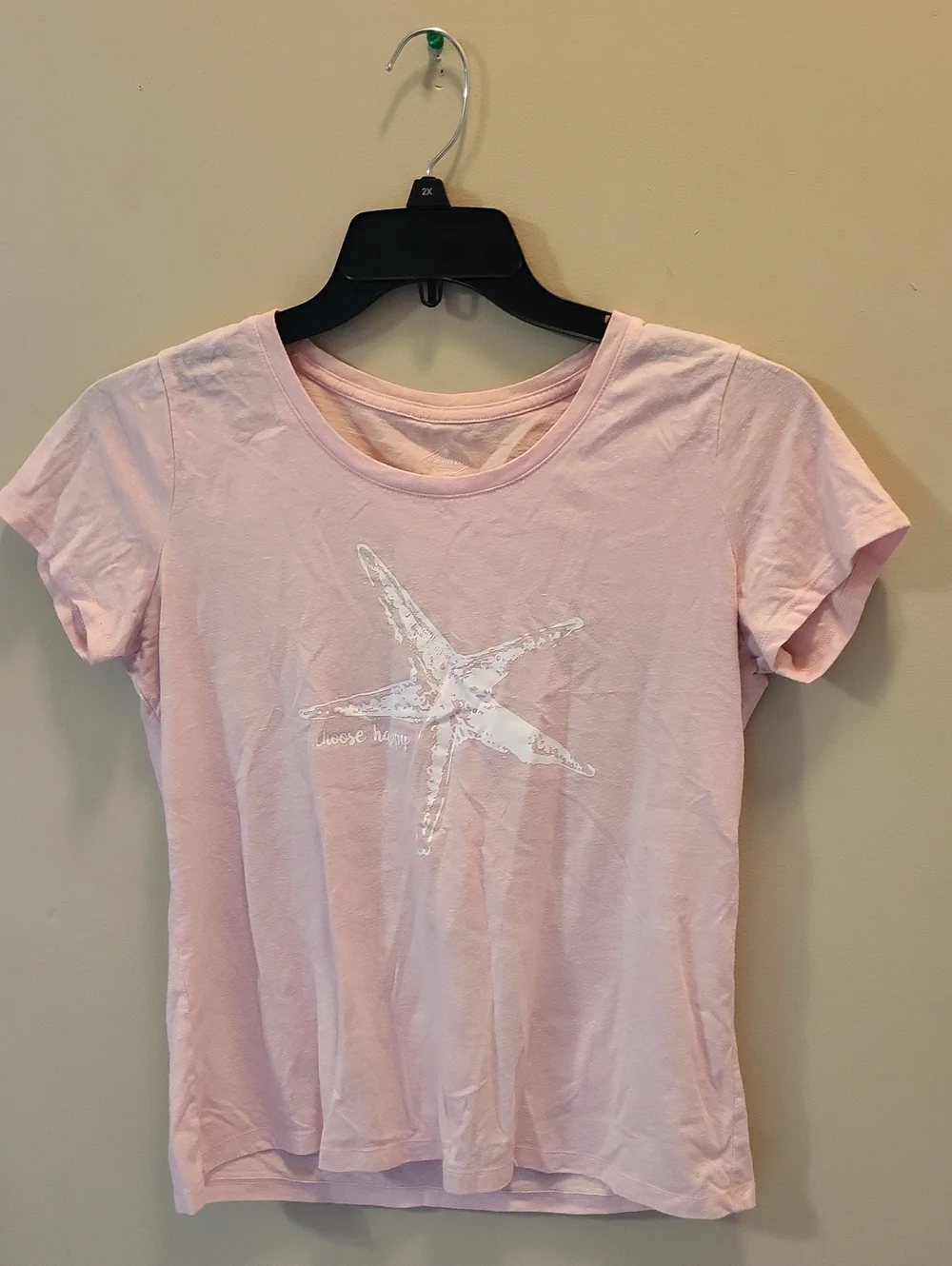 St. John's Bay Light Pink Short-Sleeve Starfish Tee